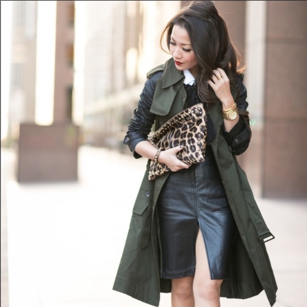 Altuzarra For Target Olive Black Trench Coat